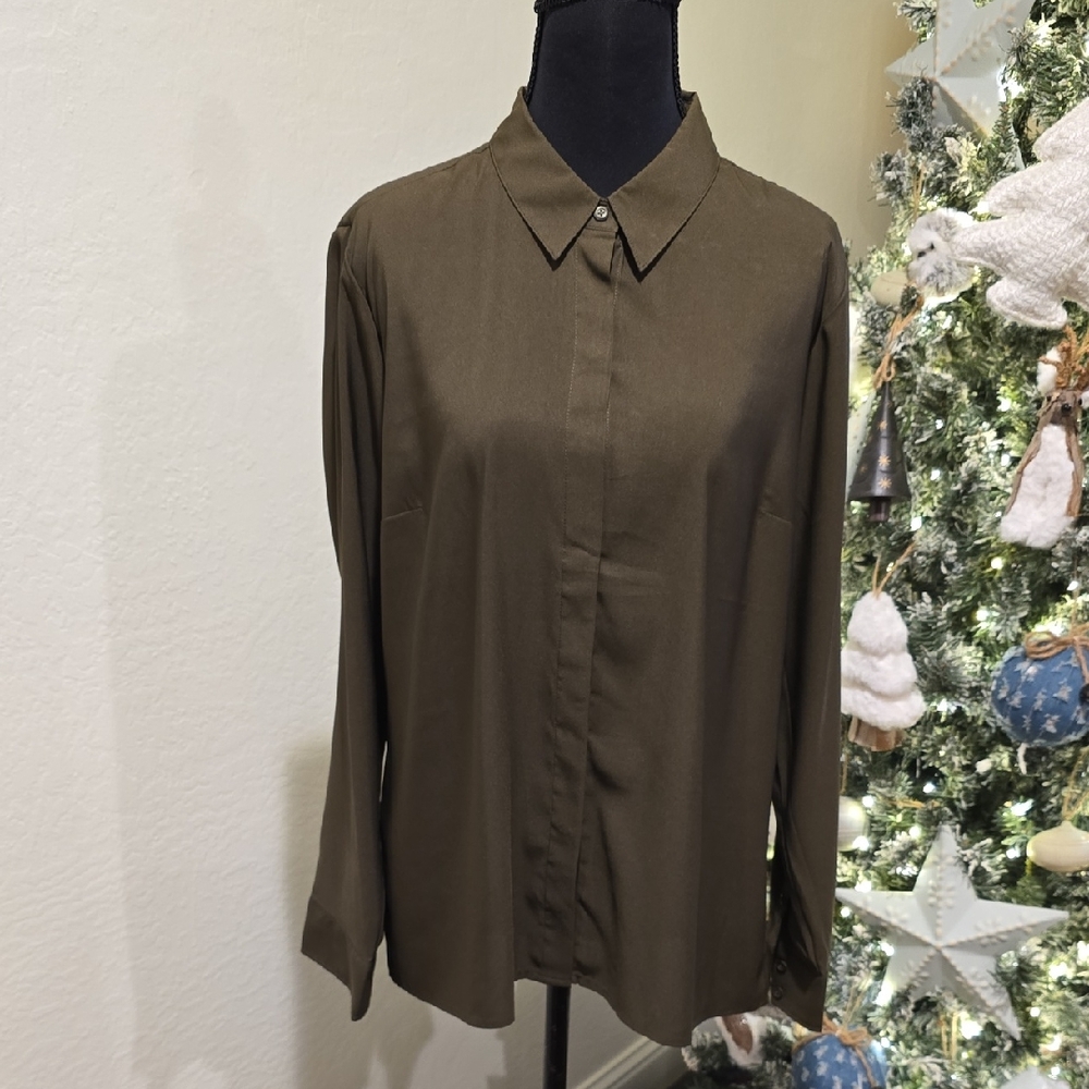 Express Portofino Olive Shirt